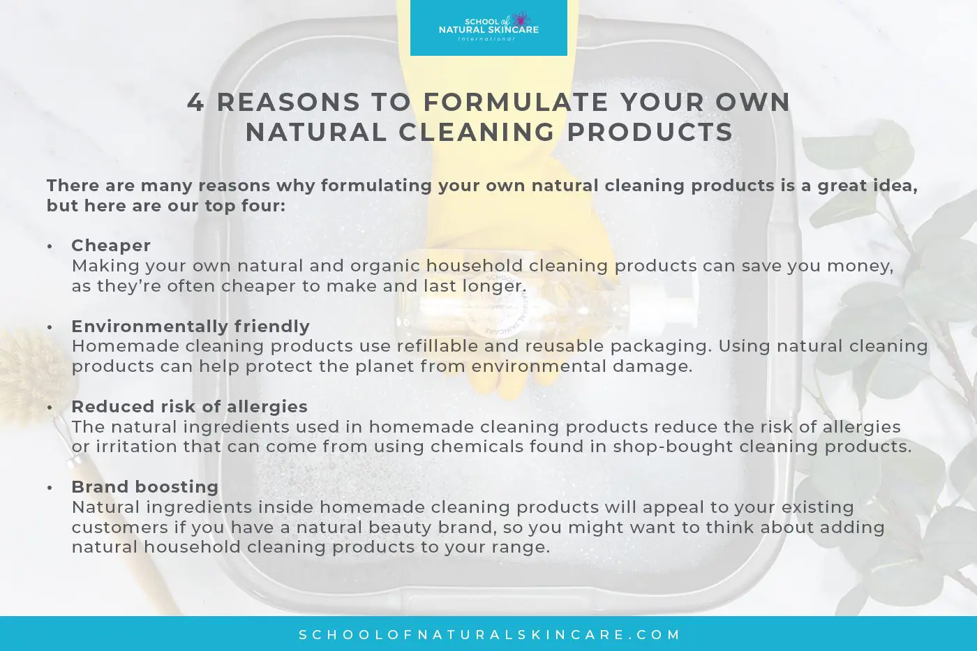 Create effective natural cleaning products with our in-depth course Create effective natural cleaning products with our in-depth course